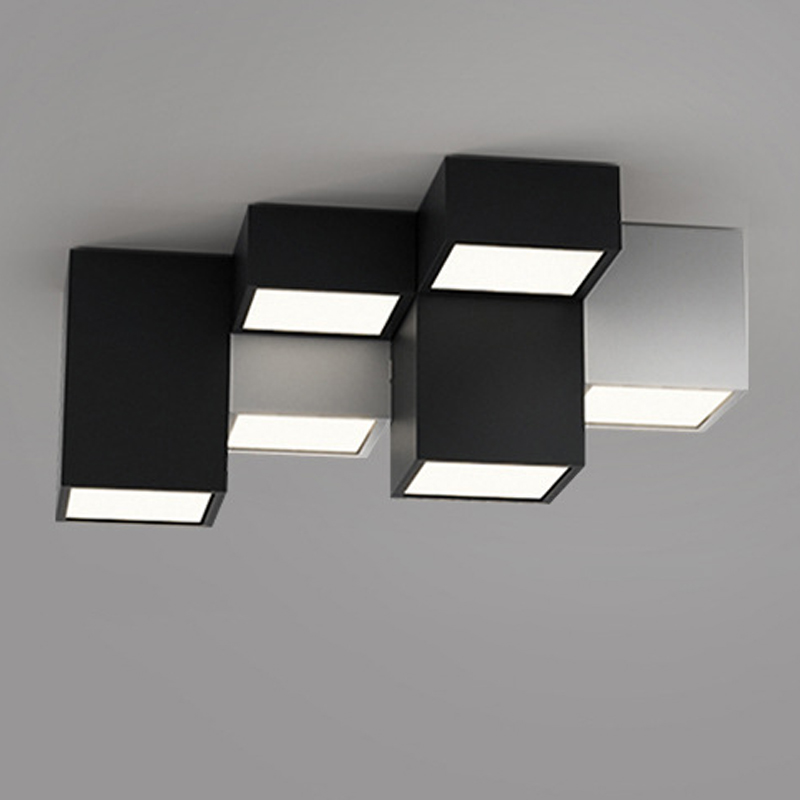 Комбинация из 7-ти геометрических потолочных светильников Seven Geometric Lamps Черный Белый Комбинация из 7-ти геометрических потолочных светильников Seven Geometric Lamps Черный Белый в Орле | Loft Concept