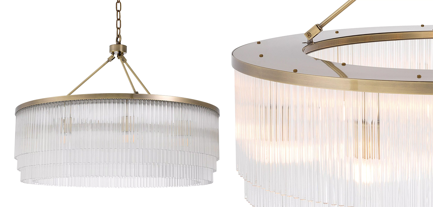 Люстра Eichholtz Chandelier Hector L Brass - фото №1