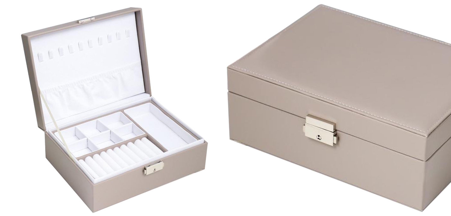 Шкатулка Blanford Jewerly Organizer Box gray beige - фото