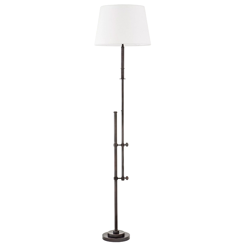 Торшер Eichholtz Floor Lamp Gordini Bronze Белый Темная бронза Торшер Eichholtz Floor Lamp Gordini Bronze Белый Темная бронза в Орле | Loft Concept