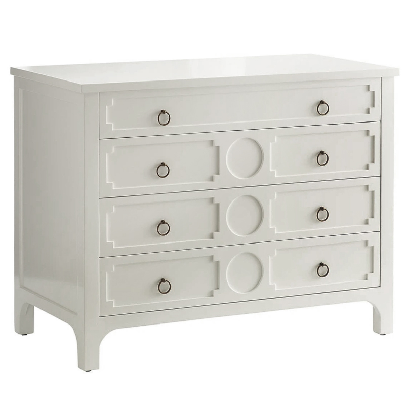 Комод с 4-мя ящиками Lawrence chest of drawers White Белый Белый Комод с 4-мя ящиками Lawrence chest of drawers White Белый Белый в Орле | Loft Concept