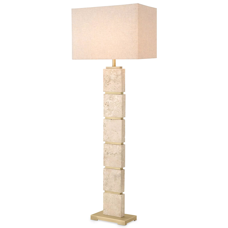 Торшер Eichholtz Floor Lamp Newton Бежево-серый Латунь в Орле | Loft Concept 