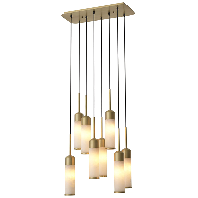 Люстра Eichholtz Chandelier Eos Латунь Бежевый Белый Люстра Eichholtz Chandelier Eos Латунь Бежевый Белый в Орле | Loft Concept