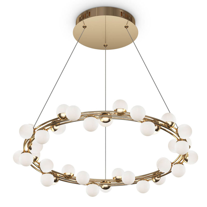 Люстра Berries Chandelier 60 Золотой Белый Люстра Berries Chandelier 60 Золотой Белый в Орле | Loft Concept