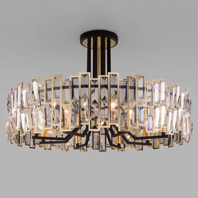 Потолочная люстра Darkness Chandelier gold 71 Черный Прозрачный (Transparent) Золотой Потолочная люстра Darkness Chandelier gold 71 Черный Прозрачный (Transparent) Золотой в Орле | Loft Concept