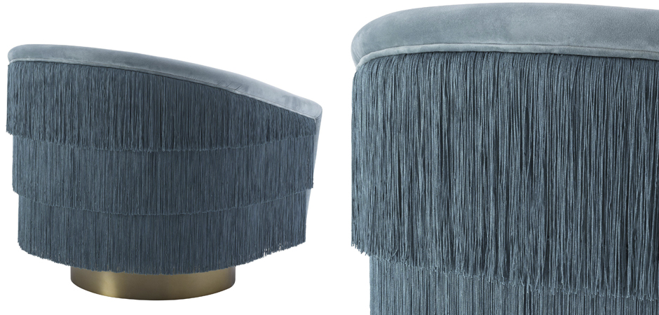 Кресло Eichholtz Swivel Chair Le Vante blue Кресло Eichholtz Swivel Chair Le Vante blue - Loft-Concept в Орле