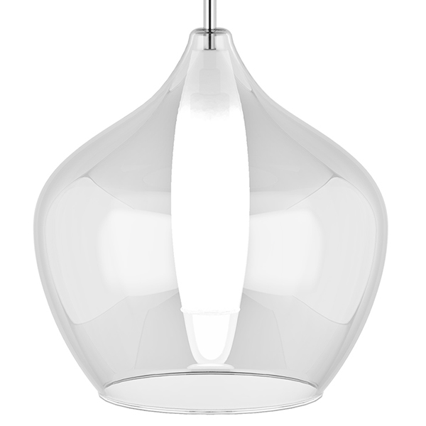 Подвесной светильник Candiano Transparent One II Прозрачный Хром Подвесной светильник Candiano Transparent One II Прозрачный Хром в Орле | Loft Concept