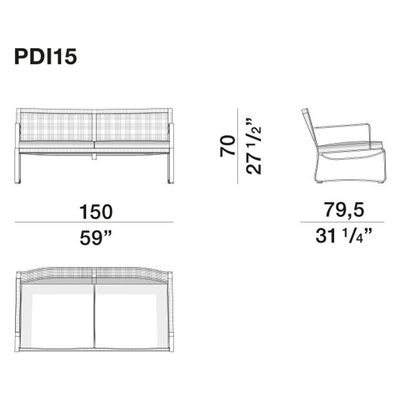 Двухместный уличный диван PHOENIX Sofa Двухместный уличный диван PHOENIX Sofa в Орле