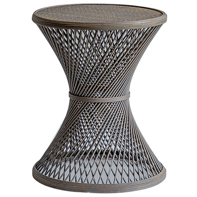 Приставной стол Zaire Wicker Side Table Dark Коричневый Приставной стол Zaire Wicker Side Table Dark Коричневый в Орле | Loft Concept