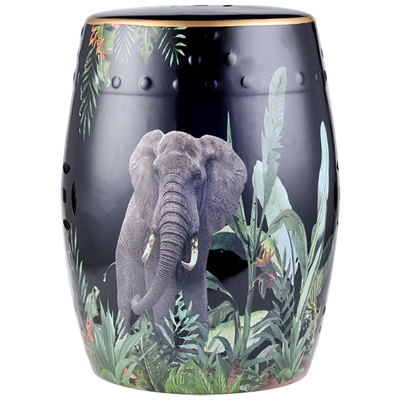 Керамический табурет Elephant Tropical Animal Ceramic Stool Black Черный Зеленый Серый Керамический табурет Elephant Tropical Animal Ceramic Stool Black Черный Зеленый Серый в Орле | Loft Concept