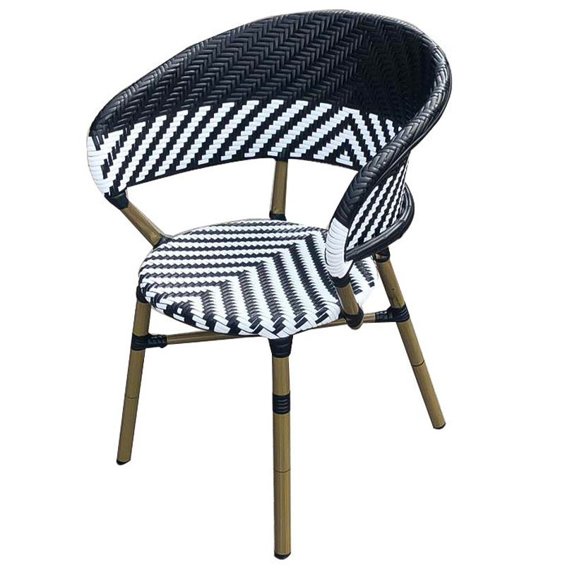 Стул ротанг Wicker Renard Rattan Chair Черно-белый Древесина Стул ротанг Wicker Renard Rattan Chair Черно-белый Древесина в Орле | Loft Concept
