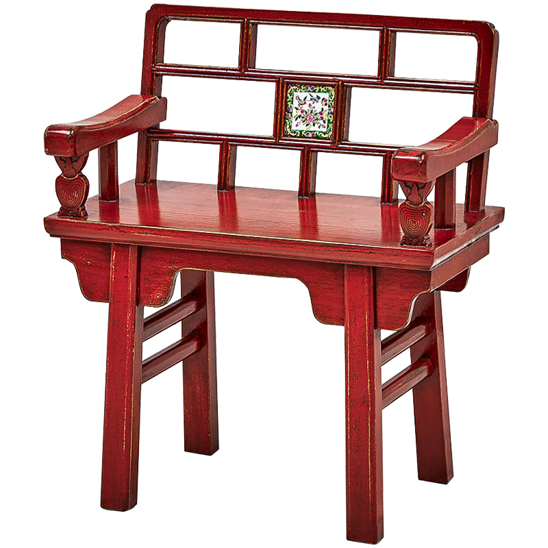 Стул Chinoiserie Red Stool Красный Стул Chinoiserie Red Stool Красный в Орле | Loft Concept