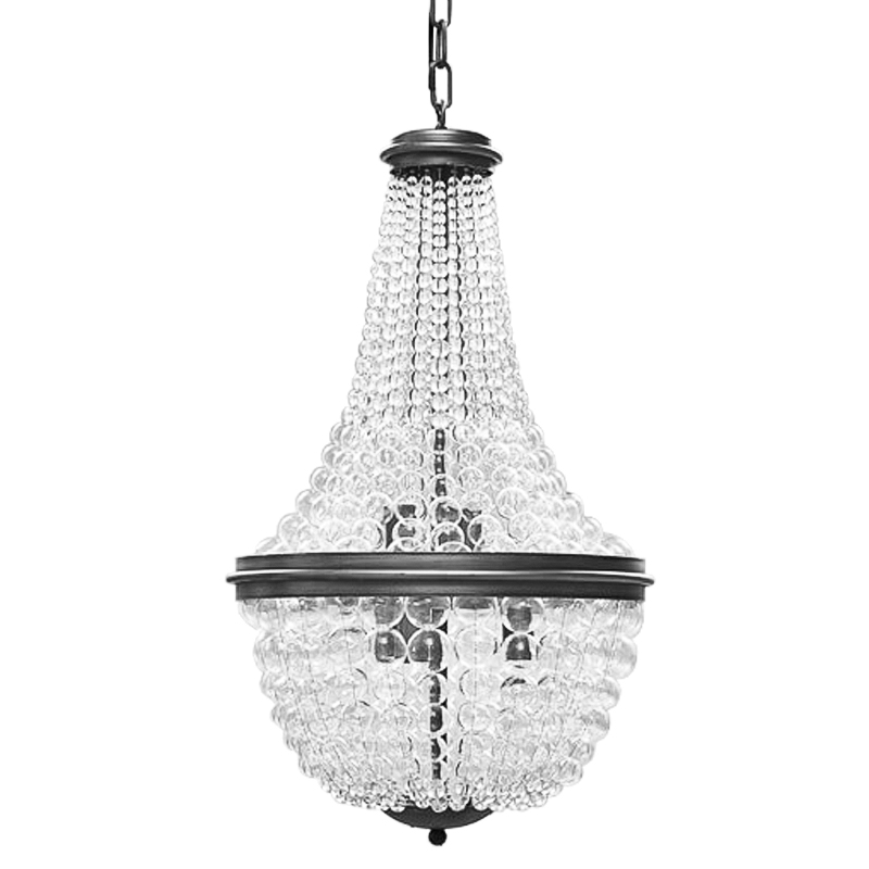 Люстра Bubble Blower Classic Chandeliers Графит Прозрачный в Орле | Loft Concept 