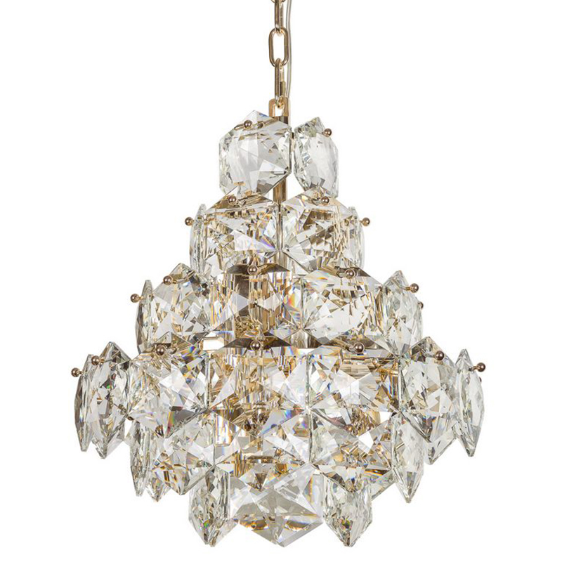 Люстра Tiers Crystal Light Chandelier Gold 45 Золотой Прозрачное Стекло Люстра Tiers Crystal Light Chandelier Gold 45 Золотой Прозрачное Стекло в Орле | Loft Concept