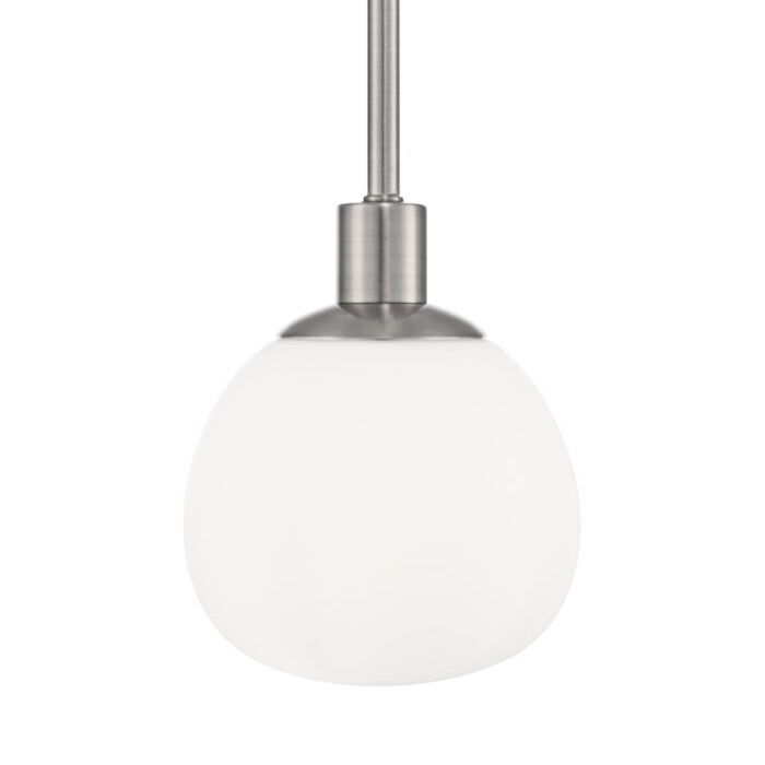 Подвесной светильник Tiepolo Ball Pendant Nickel Белый Никель в Орле | Loft Concept 