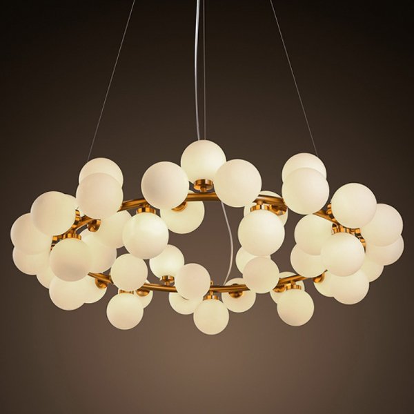 Люстра Milk Bubble Round Chandelier Люстра Milk Bubble Round Chandelier в Орле | Loft Concept