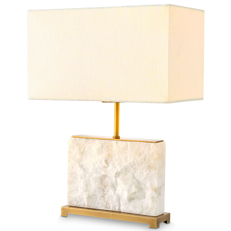 Настольная лампа Eichholtz Table Lamp Newton S Marble Белый Мрамор Bianco Латунь Кремовый Настольная лампа Eichholtz Table Lamp Newton S Marble Белый Мрамор Bianco Латунь Кремовый в Орле | Loft Concept