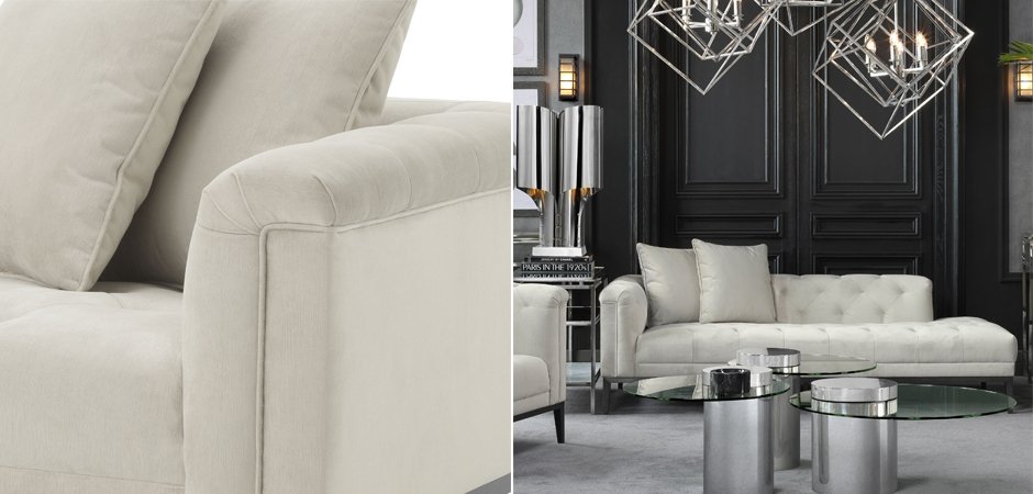 Кушетка Eichholtz Lounge Sofa Cesare Left Pebble grey Кушетка Eichholtz Lounge Sofa Cesare Left Pebble grey - Loft-Concept в Орле