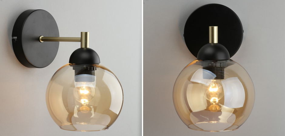 Бра c дымчатым стеклом Smoky Sphere Бра c дымчатым стеклом Smoky Sphere - Loft-Concept в Орле