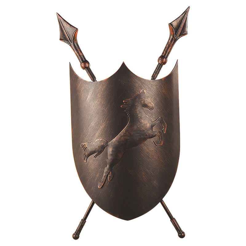 Бра Shield Horse Sconce Коричневый винтаж Бра Shield Horse Sconce Коричневый винтаж в Орле | Loft Concept