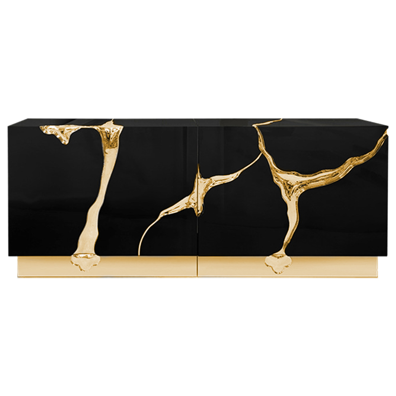 Буфет Modern Contemporary Lapiaz Sideboard Boca do Lobo Черный Золотой Черный Буфет Modern Contemporary Lapiaz Sideboard Boca do Lobo Черный Золотой Черный в Орле | Loft Concept