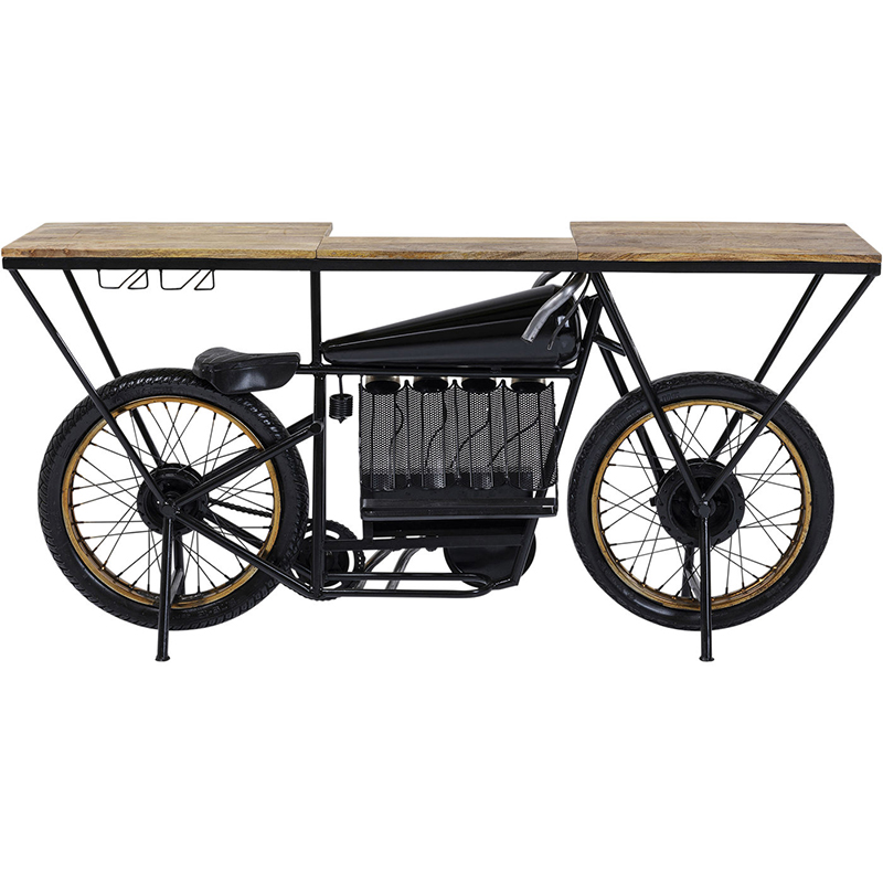 Консоль Motorbike Черный Древесина в Орле | Loft Concept 