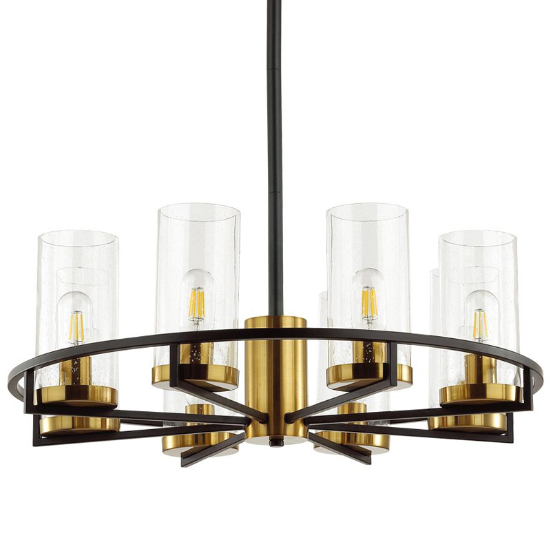 Люстра Goran chandelier 67 Черный Глянцевое золото Прозрачный Люстра Goran chandelier 67 Черный Глянцевое золото Прозрачный в Орле | Loft Concept