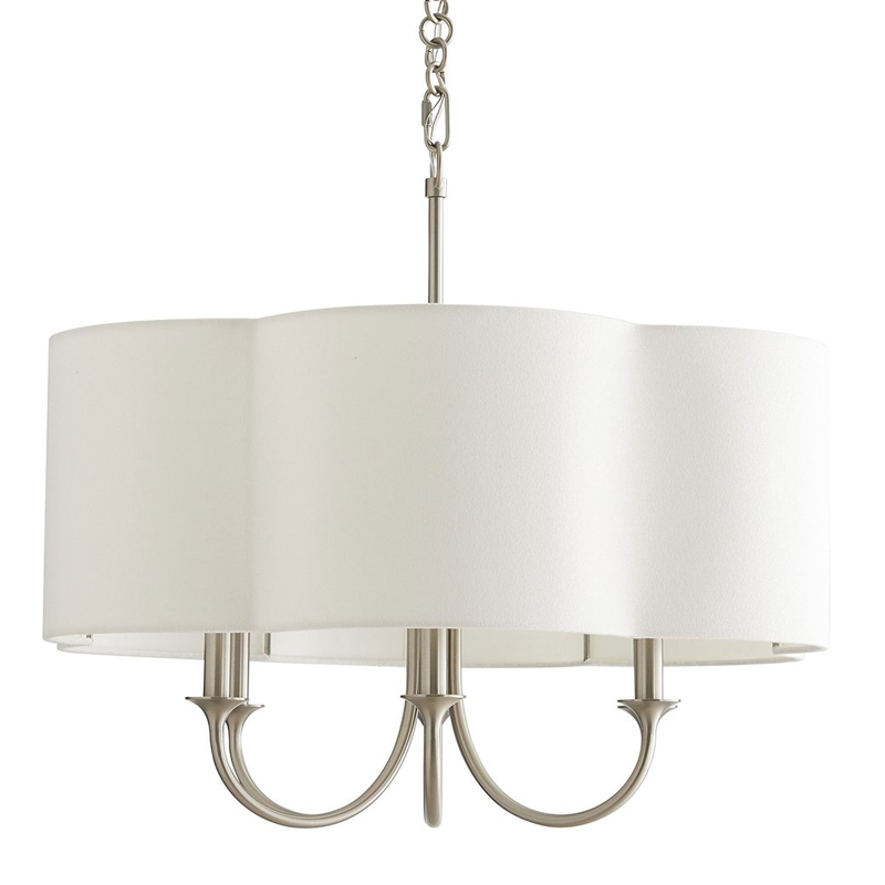 Люстра Vitorino Silver Chandelier Серебряный Белый Люстра Vitorino Silver Chandelier Серебряный Белый в Орле | Loft Concept