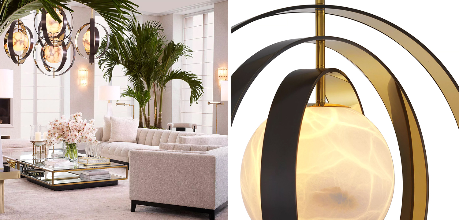 Люстра Eichholtz Chandelier Pearl - фото