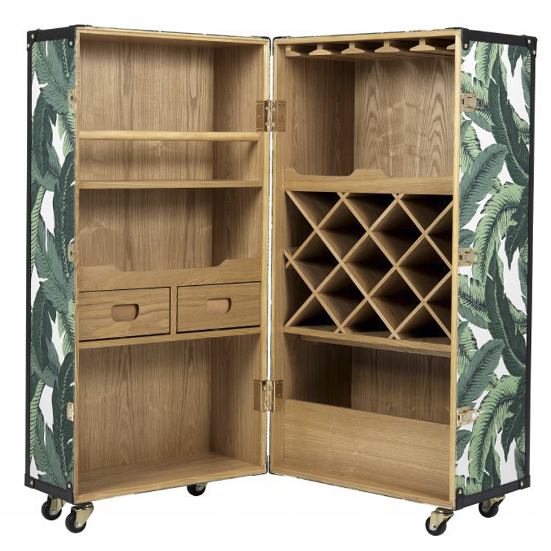 Винный шкаф Eichholtz Wine Cabinet Martini Bianco Tropical Белый Зеленый Древесина Золотой Винный шкаф Eichholtz Wine Cabinet Martini Bianco Tropical Белый Зеленый Древесина Золотой в Орле | Loft Concept