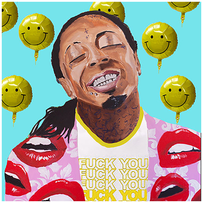 Картина Lil Wayne with Smiling Balloons Мульти в Орле | Loft Concept 