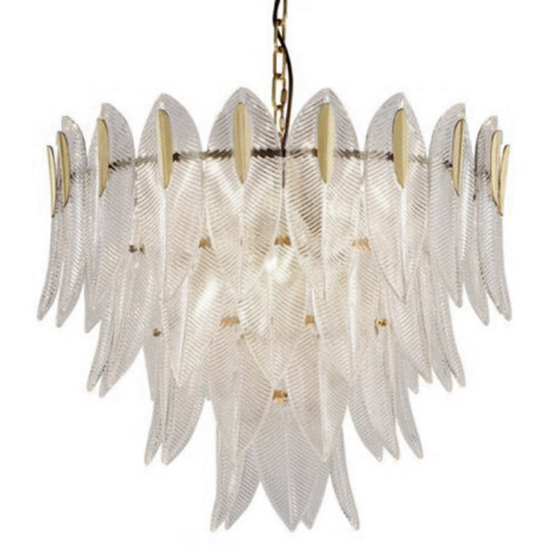 Люстра Textured Glass Petals Chandelier Бронза Белое матовое стекло Люстра Textured Glass Petals Chandelier Бронза Белое матовое стекло в Орле | Loft Concept