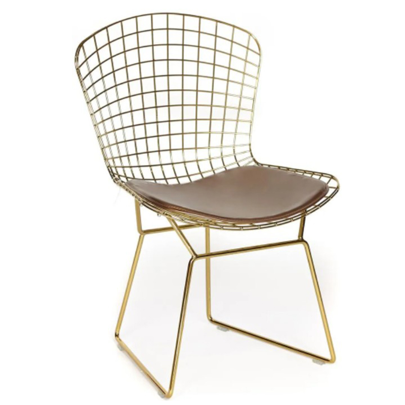 Стул Bertoia Chair Gold Золотой Коричневый Стул Bertoia Chair Gold Золотой Коричневый в Орле | Loft Concept