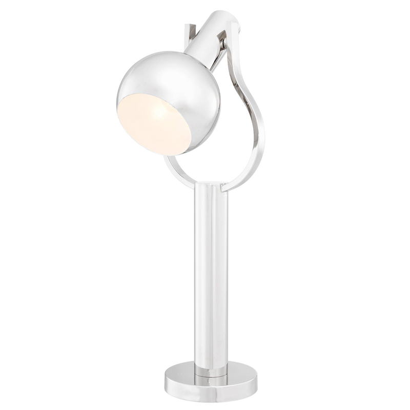 Настольная лампа Eichholtz Table Lamp Jaques Nickel Никель Настольная лампа Eichholtz Table Lamp Jaques Nickel Никель в Орле | Loft Concept