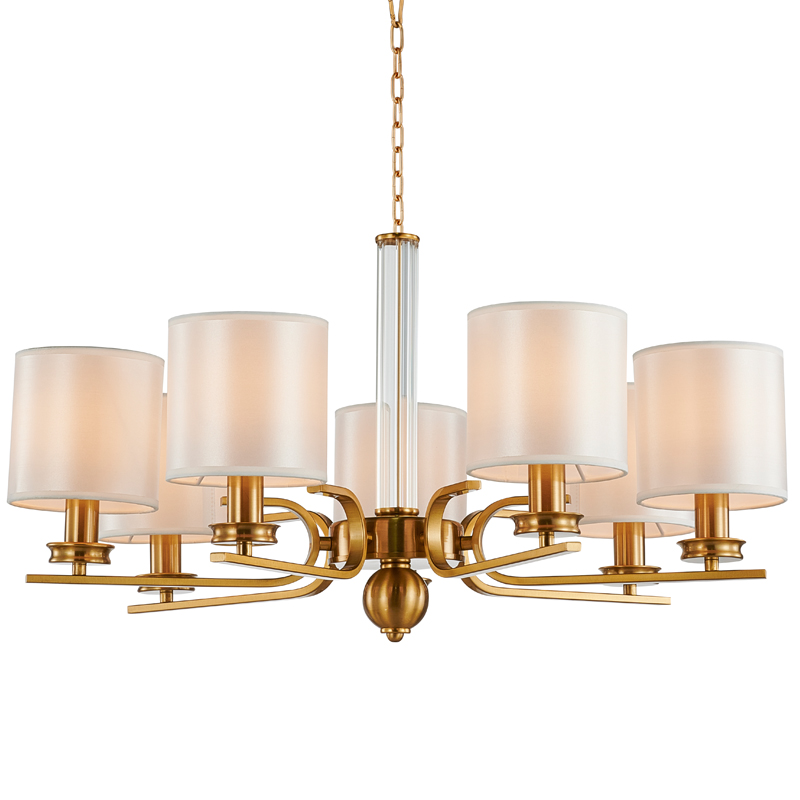 Люстра Armel Chandelier 70 Бронза Прозрачный Белый Люстра Armel Chandelier 70 Бронза Прозрачный Белый в Орле | Loft Concept