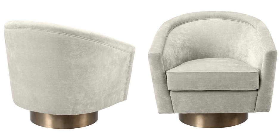 Кресло Eichholtz Swivel Chair Catene Sand Кресло Eichholtz Swivel Chair Catene Sand - Loft-Concept в Орле