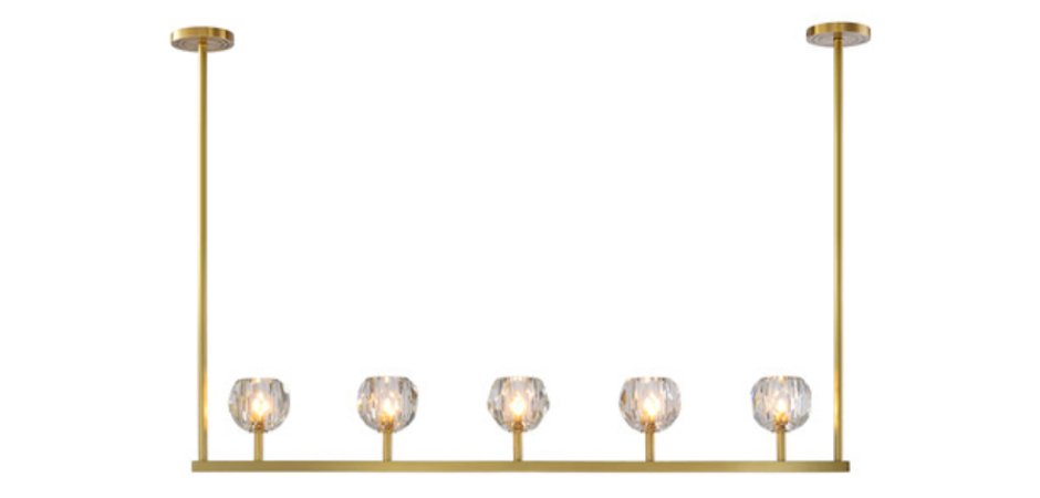 Люстра RH Boule De Cristal Linear Chandelier 5 Люстра RH Boule De Cristal Linear Chandelier 5 - Loft-Concept в Орле