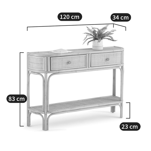 Консоль из плетеного ротанга с ящиками Armelle Rattan Console Консоль из плетеного ротанга с ящиками Armelle Rattan Console в Орле