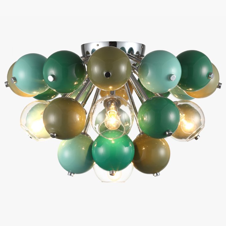 Потолочная люстра Green Ceads Ceiling lamp Зеленый Оливковый Потолочная люстра Green Ceads Ceiling lamp Зеленый Оливковый в Орле | Loft Concept