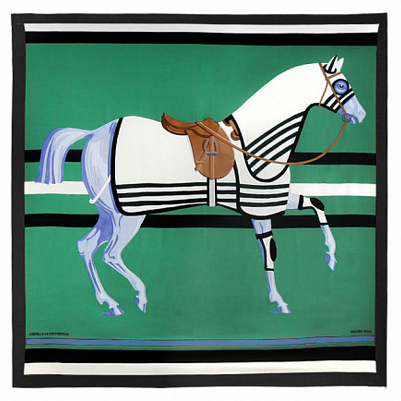 Плед Hermes Horse Green Plaid Зеленый Голубой Черный Коричневый Плед Hermes Horse Green Plaid Зеленый Голубой Черный Коричневый в Орле | Loft Concept