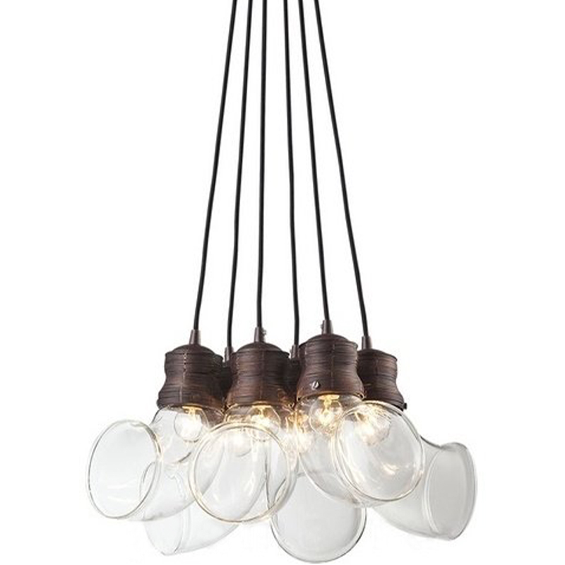 Светильник Glass Horn Pendant 6 Коричневый в Орле | Loft Concept 