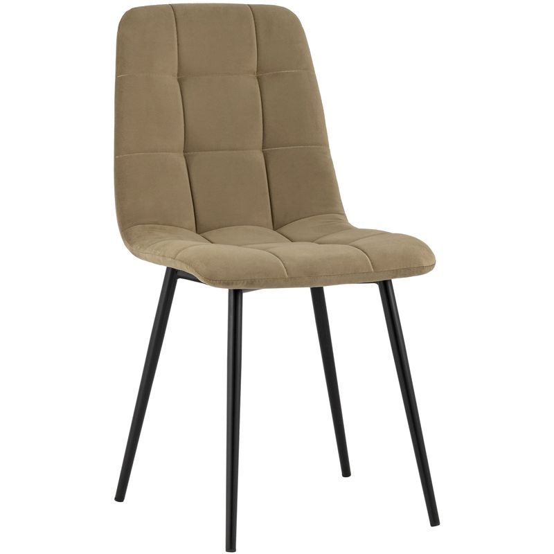 Стул NANCY S-2 Chair Коричневый Велюр Коричневый Черный Стул NANCY S-2 Chair Коричневый Велюр Коричневый Черный в Орле | Loft Concept