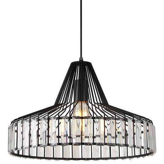 Подвесной светильник Glass Plate Pendant Sertop Черный Подвесной светильник Glass Plate Pendant Sertop Черный в Орле | Loft Concept