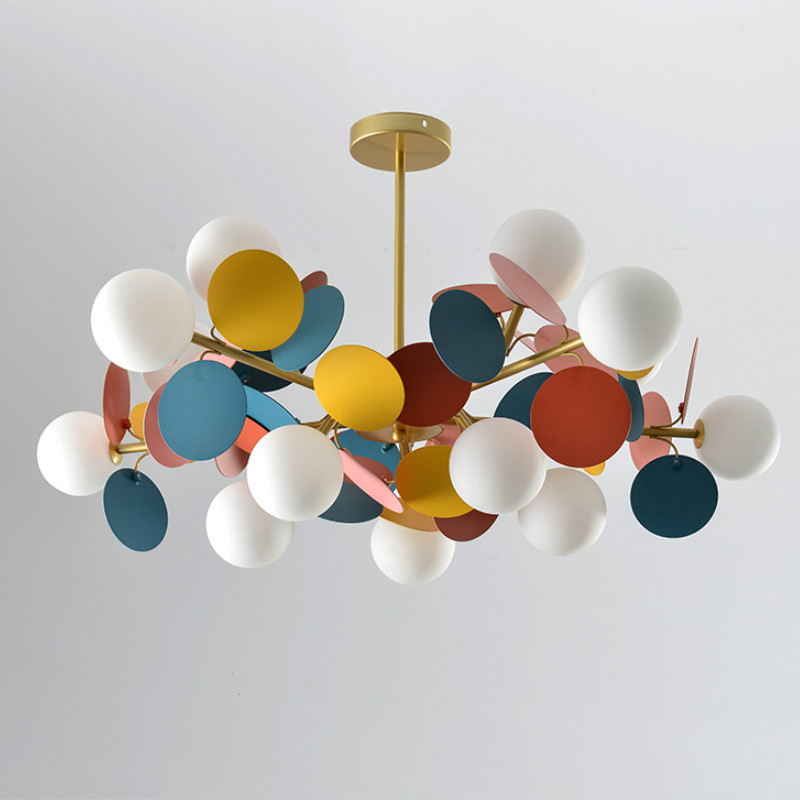 Люстра MATISSE Chandelier multicolor Золотой Белый Мульти Люстра MATISSE Chandelier multicolor Золотой Белый Мульти в Орле | Loft Concept