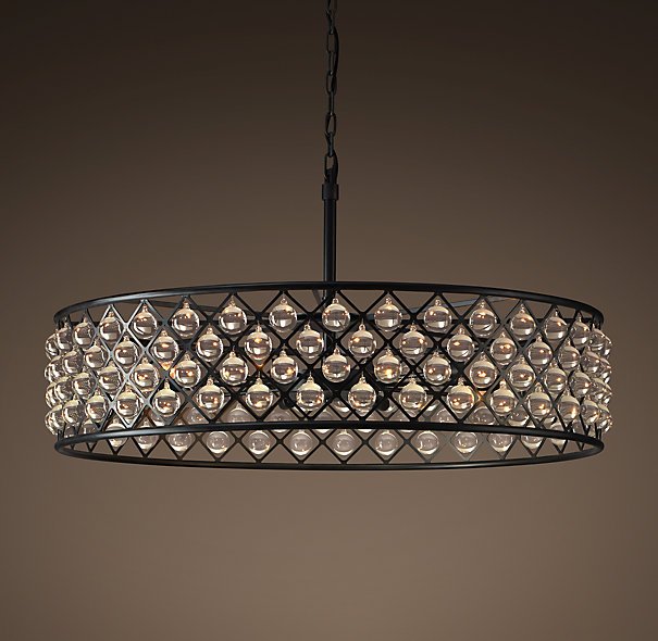 Люстра RH Spencer Hoop Chandelier 80 Черный Люстра RH Spencer Hoop Chandelier 80 Черный в Орле | Loft Concept