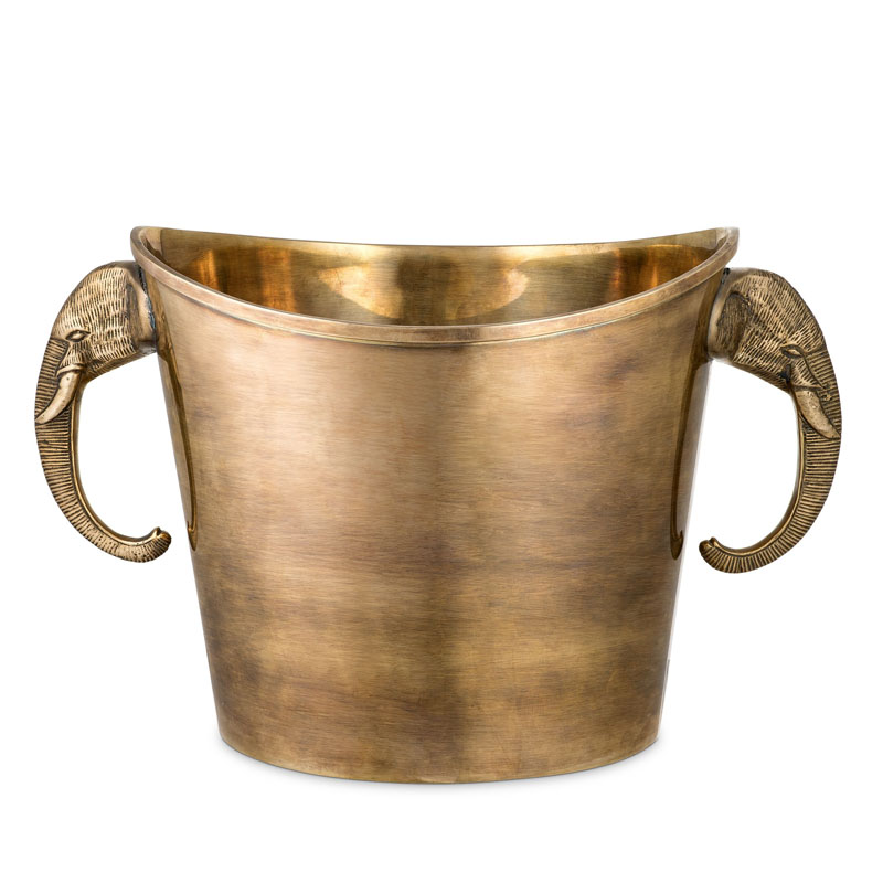 Ведерко для льда Eichholtz WINE COOLER MAHARAJA brass Винтажная латунь Ведерко для льда Eichholtz WINE COOLER MAHARAJA brass Винтажная латунь в Орле | Loft Concept