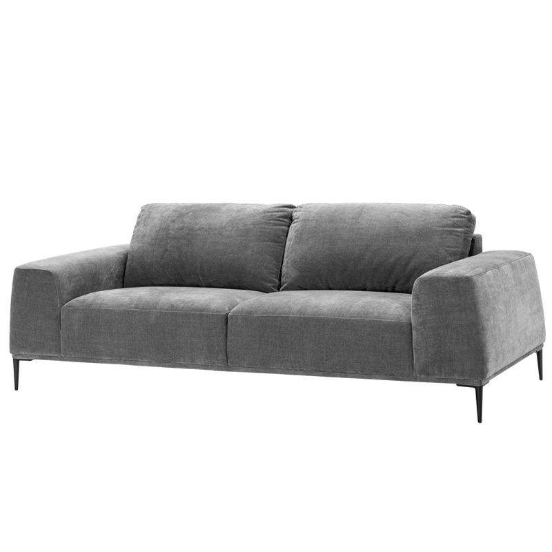 Диван Eichholtz Sofa Montado grey Серый Черный Диван Eichholtz Sofa Montado grey Серый Черный в Орле | Loft Concept