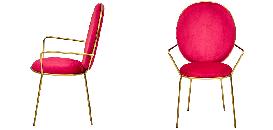 Стул с подлокотниками STAY Chair Fuchsia Стул с подлокотниками STAY Chair Fuchsia - Loft-Concept в Орле