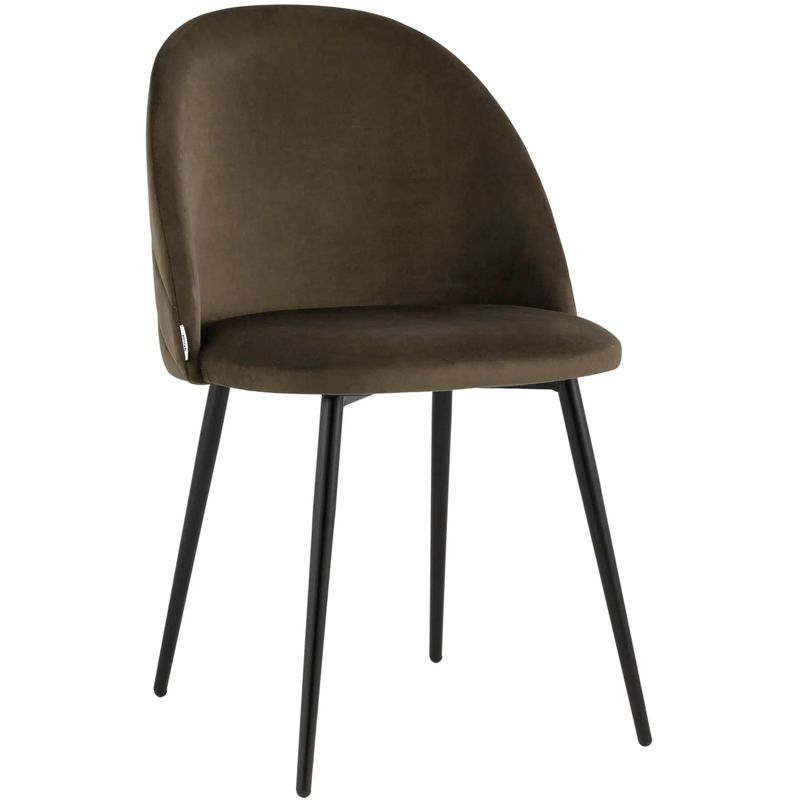 Стул Коричневый Велюр Miruna Leaf Chair Коричневый Черный Стул Коричневый Велюр Miruna Leaf Chair Коричневый Черный в Орле | Loft Concept