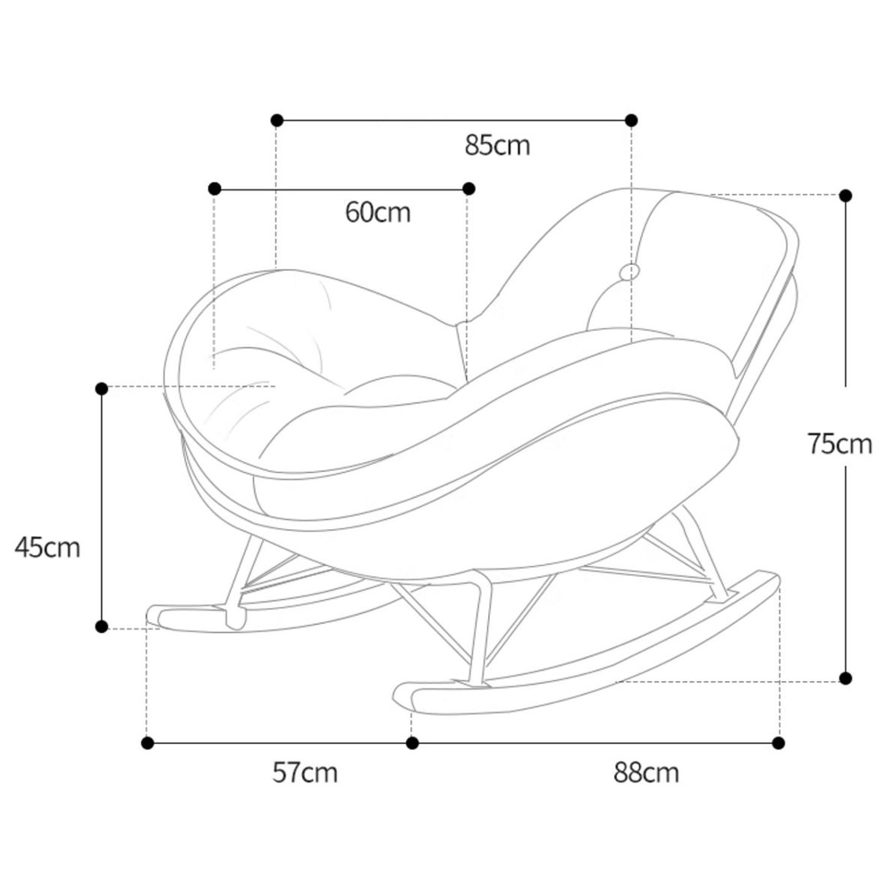 Кресло-качалка для отдыха Rocking Soft Chair Кресло-качалка для отдыха Rocking Soft Chair в Орле